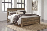 Hoover Furniture Outlet - Ashley Furniture - Trinell King Panel Bed - King Panel Bed - B446B23
